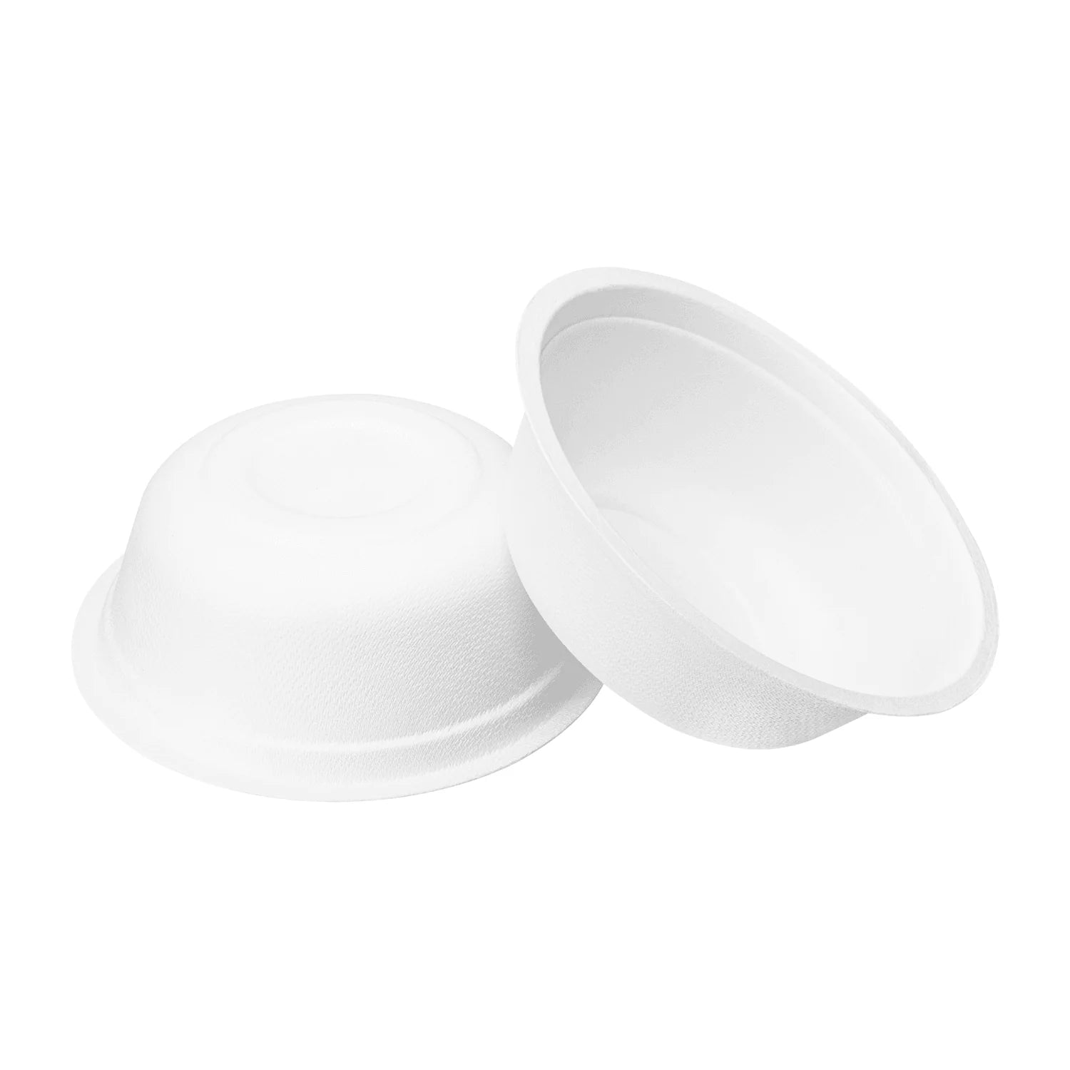 Brheez 16oz Bagasse Round Bowl, White