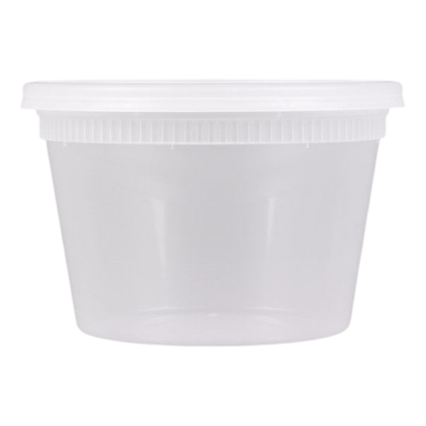 AB 16 oz Microwavable Deli Containers with Lids [240/Case]