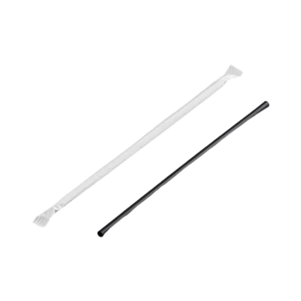 Plastic Giant Straws 7 3/4" Paper Wrapped [300 Pack]
