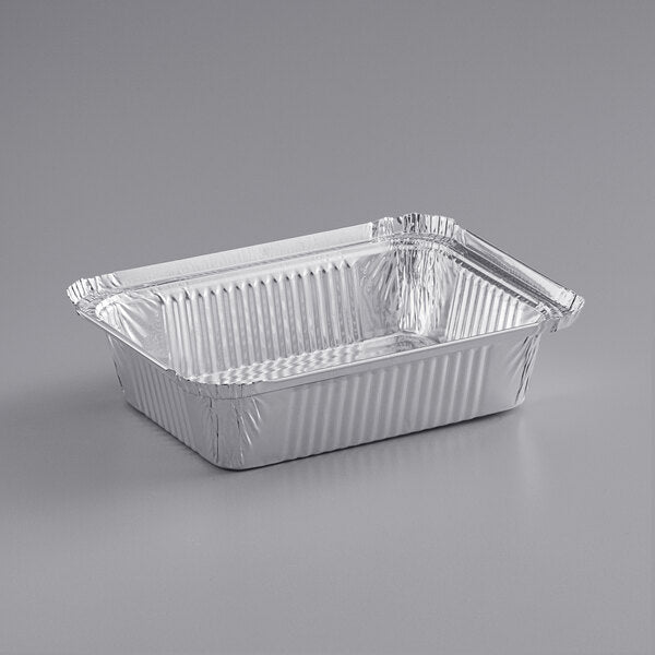 1 1/2 LB Foil Oblong Deep Take Out Containers [1000/Case]