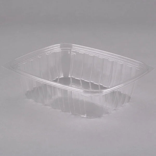 Dart C24DER ClearPac 24 oz. Clear Rectangular Plastic Container - 504/Case