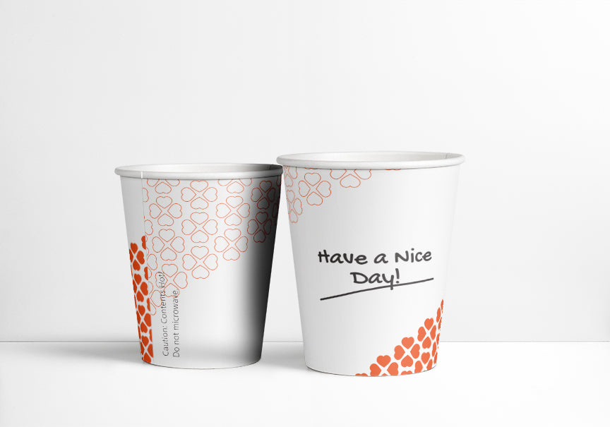 10 oz Printed Paper Hot Cups [1000/Case]