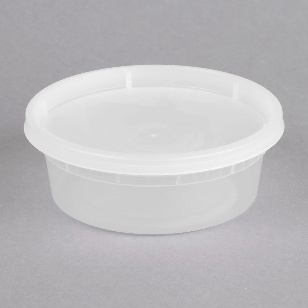 8 oz Microwavable Deli Containers with Lids [240/Case]