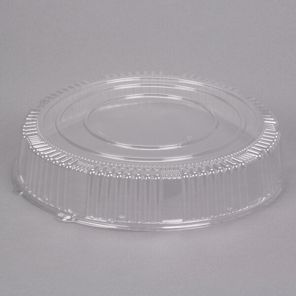 Clear PET Plastic Round High Dome Lid For 18" Catering Tray [25/Case]
