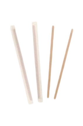 Wooden Stir Stick 7 3/4" Wrapped [5000 Pack]