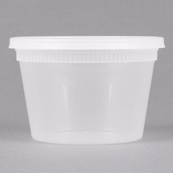 AB 16 oz Microwavable Deli Containers with Lids [240/Case]