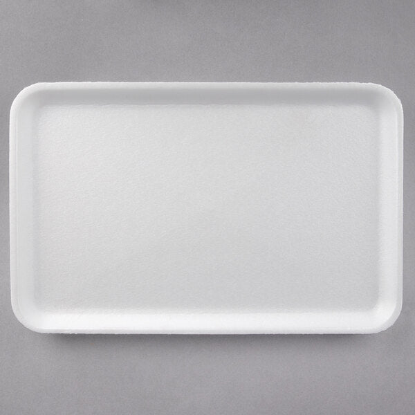 CKF 16S Heavy Duty Foam Meat Tray, White [250/Case]