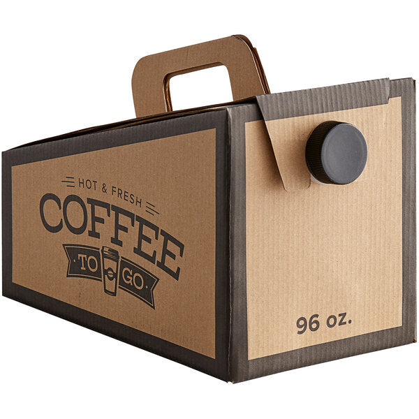 96 oz. Beverage Take-Out Container with Coffee To-Go Print [25/Case]