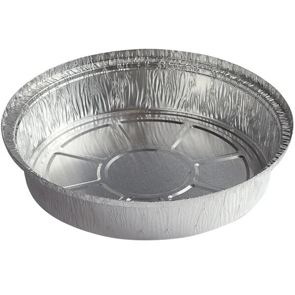 9" Aluminum Round Take Out Pan [500/Case]