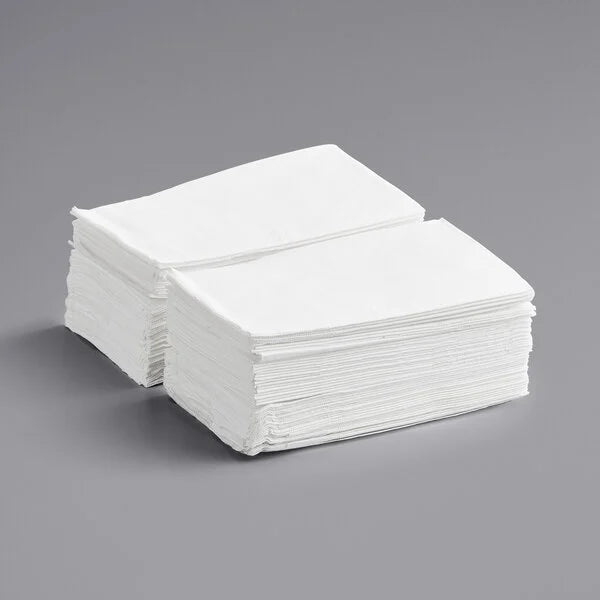3 Ply - 16" x 17" Premium Dinner Folded Napkin, White [2000/Case]
