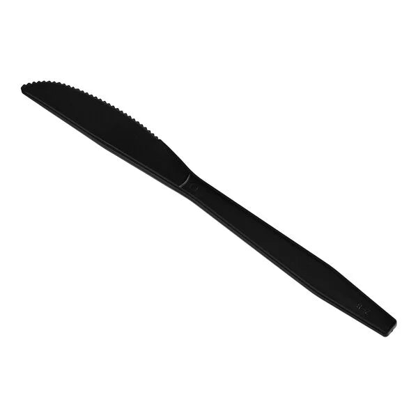 Heavy Weight Plastic Knife, Black  [1000/Case]