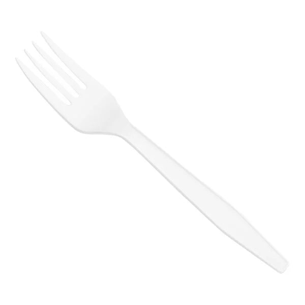 Heavy Weight Plastic Fork, White [1000/Case]