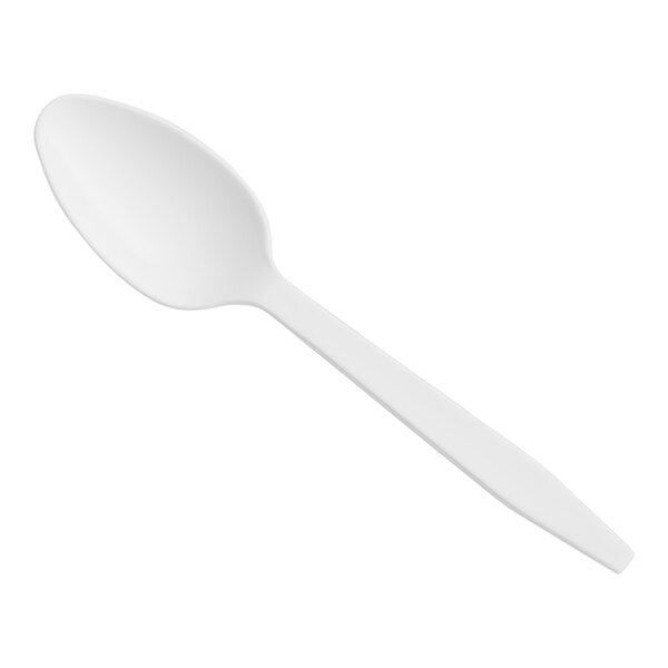 Heavy Weight PP Plastic Teaspoon, White [1000 Pack]