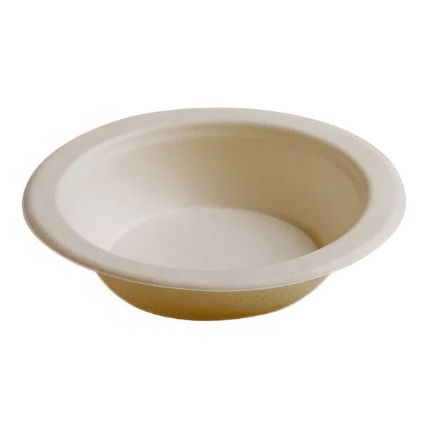 Brheez 16oz Bagasse Round Bowl, Natural (1320/Case)