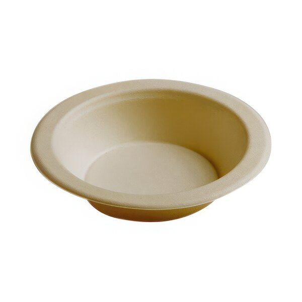 Brheez 12oz Bagasse Round Bowl, Natural