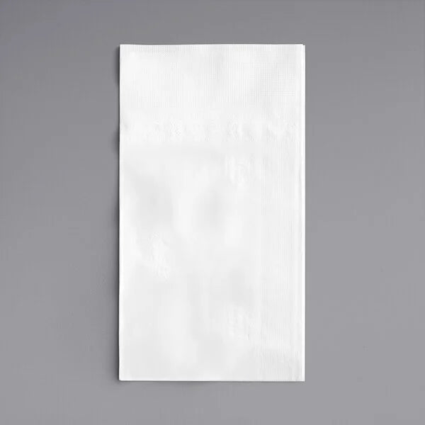 2 Ply 15" x 17" Dinner Napkin Folded, White [20/150]