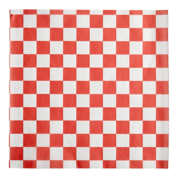 10.5" X 13" Red Check Insulated Foil Wrap (2500/Case)