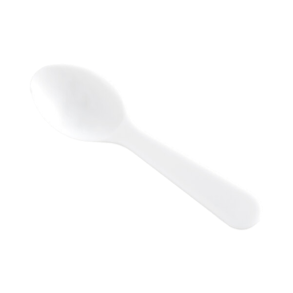 Medium Weight Plastic Ice Cream Spoon, White [3000 Pack]