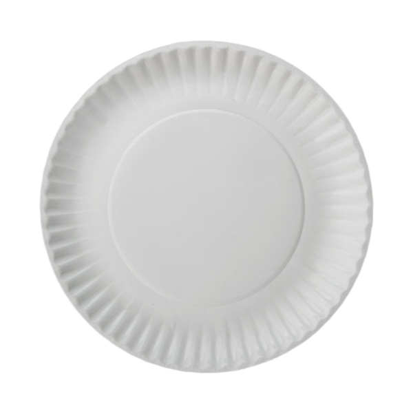 GJ7 - 9" Coated Paper Plate, White [1000/Case]
