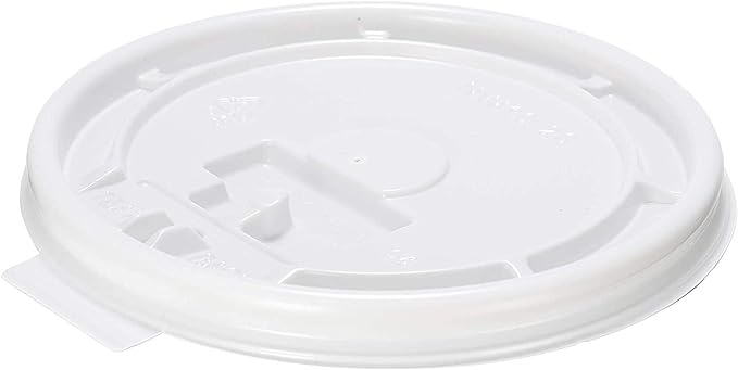Flat Lid For 10 oz - 20oz Hot Cup, White [1000/Case]