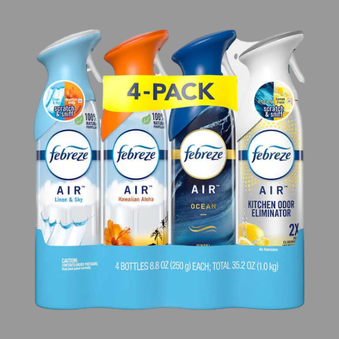 Febreze Air Refresher, Variety Pack, 8.8 oz, 4-count