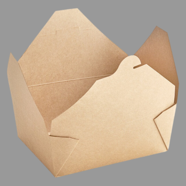 #8 Kraft Paper Take-Out Container 45 oz [300/Case]