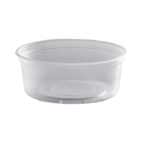 Karat 8oz. Microwavable Clear Round Deli Container [500/Case]