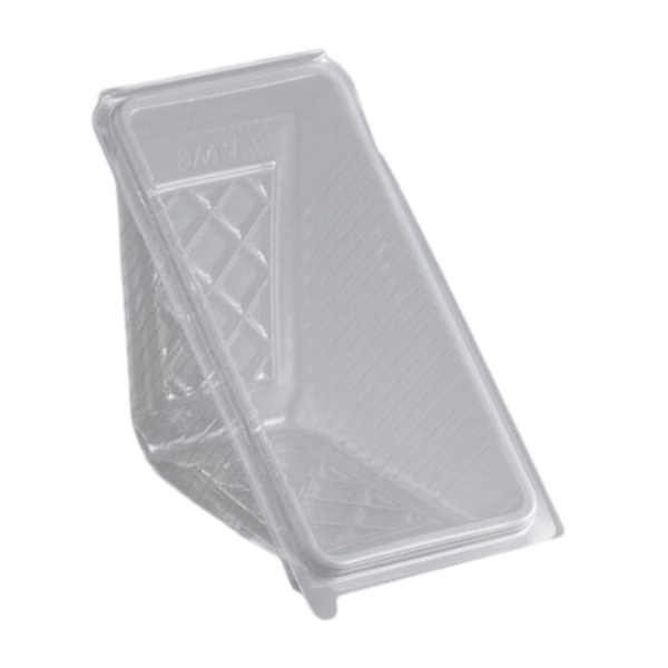 PET Sandwich Wedge Container