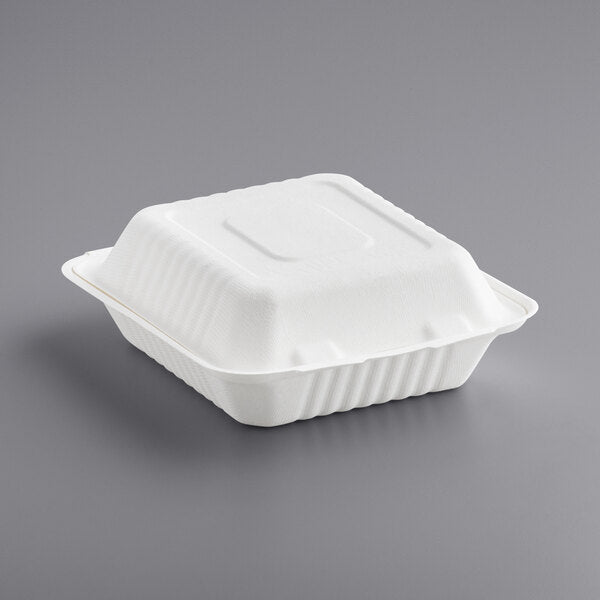 8” X 8”  Biodegradable Clamshells [200 Pack]