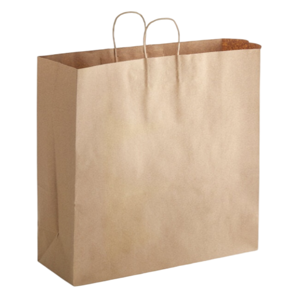 Shopping Bag with Handle 18" X 7" X 18" Kraft [250 Pack]