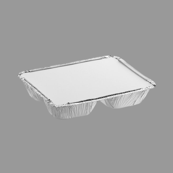 24 oz Foil 3 CP Take Out Tray with Board Lid