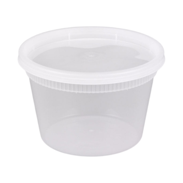 YSD2516 - 16 oz Pactiv Microwavable Deli Containers with Lids [240/Case]