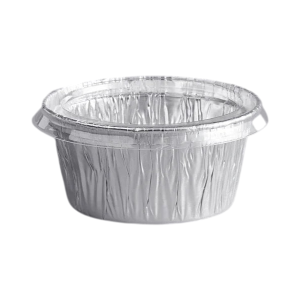 4 oz. Foil Ramekin Cup with Plastic Lid [500/Case]