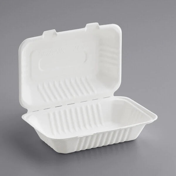9” X 6”  Biodegradable Clamshells [200 Pack]