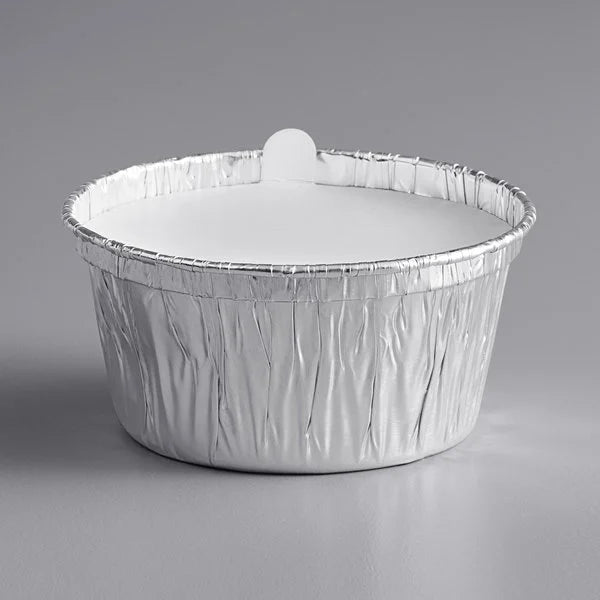 4 oz. Foil Ramekin Cup with Board Lid [500/Case]