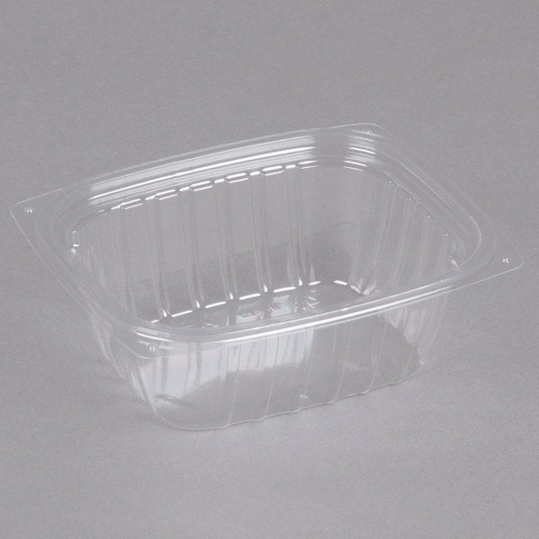 Dart C12DER ClearPac 12 oz. Clear Rectangular Plastic Container [1008/Case]