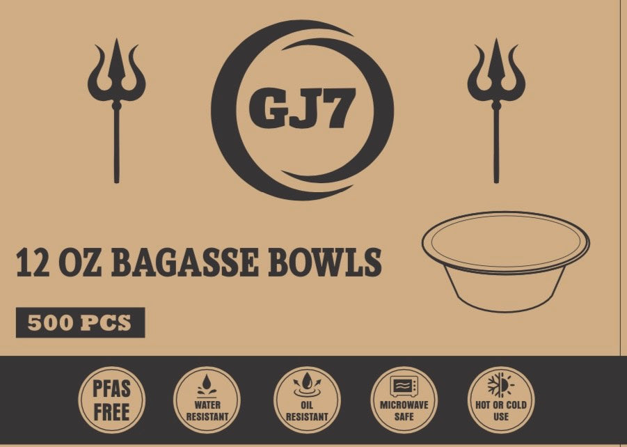 GJ7 - 12 oz Bagasse Bowl [500/Case]