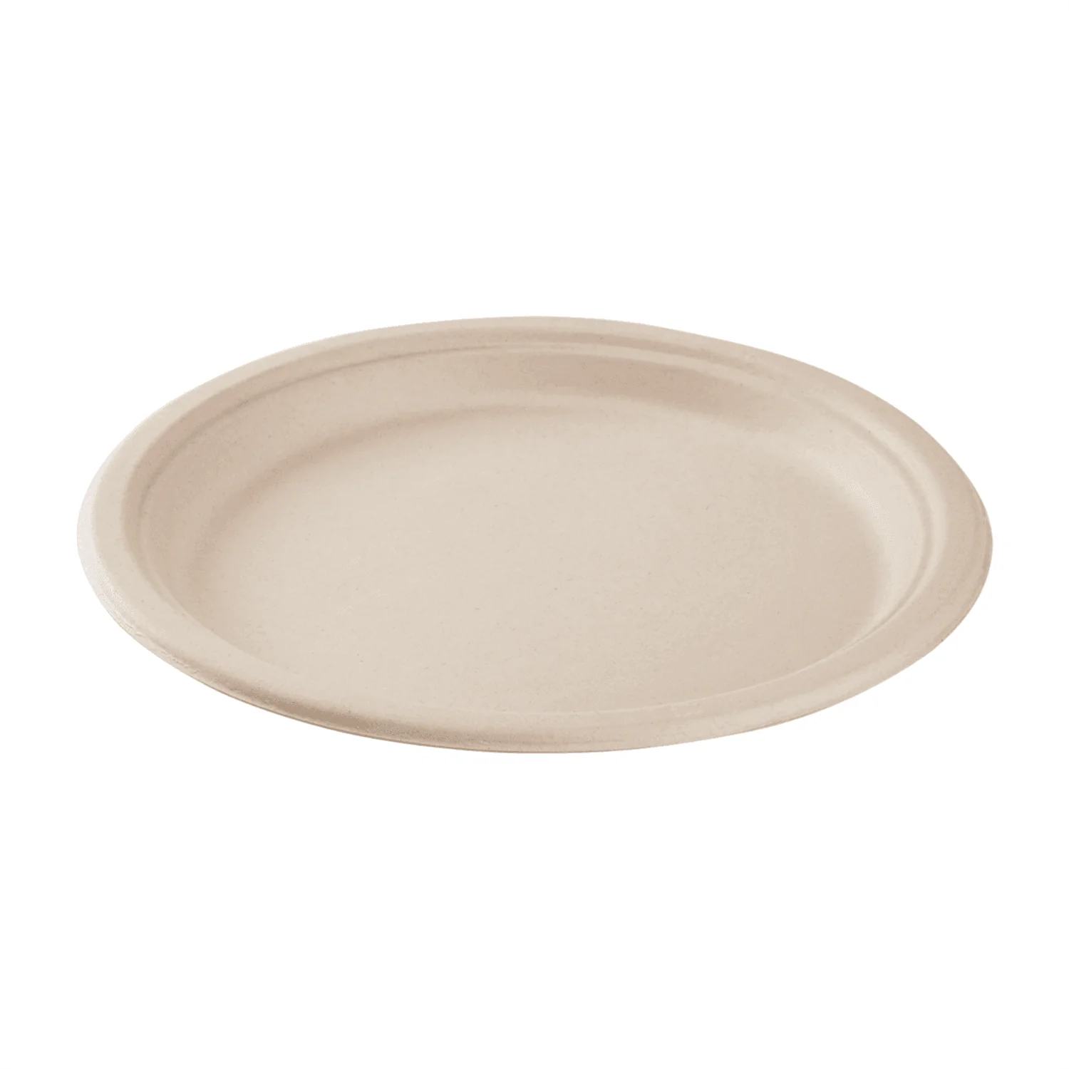 Karat Earth 10''- Compartment Compostable Bagasse Round Plates, Natural [500/Case]