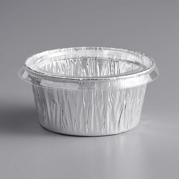 4 oz. Foil Ramekin Cup with Plastic Lid [500/Case]
