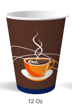 12 oz Printed Hot Cup [1000/Case]