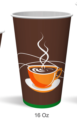 16 oz Printed Hot Cup [1000/Case]