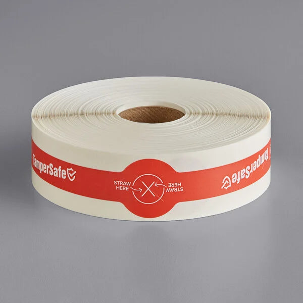 Tamper Evident Blue Label Roll 2 1/2" X 6"[Sealed For Your Safety]