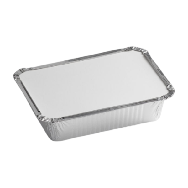 Board Lid for 1.5 LB Deep Foil Oblong Take Out Container [500 Pack]