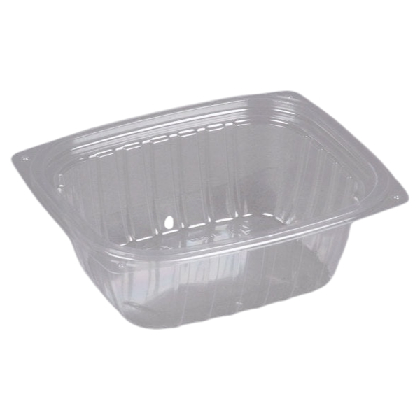 Dart C12DER ClearPac 12 oz. Clear Rectangular Plastic Container [1008/Case]