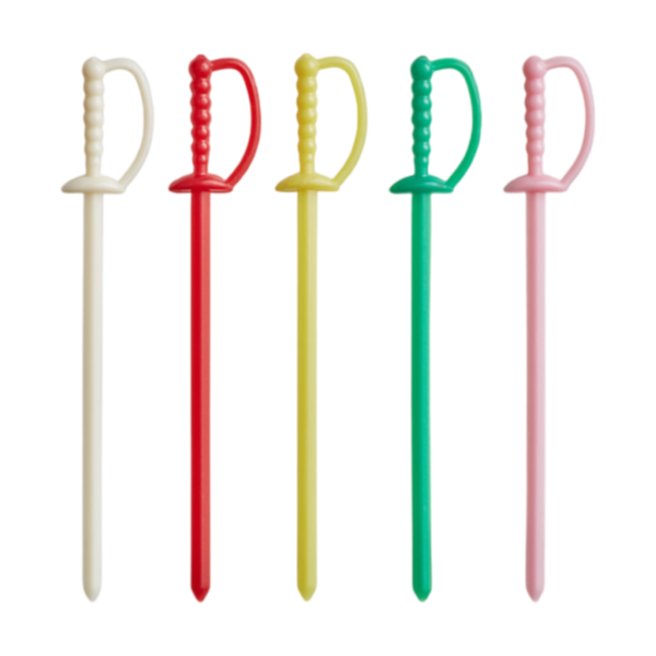 Plastic Sword Picks 5" Assorted