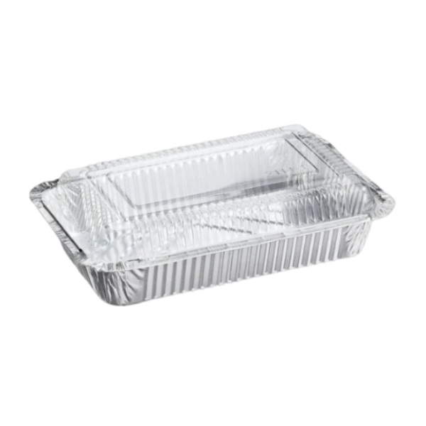 Dome Lid for 2 LB Foil Oblong Take Out Container [500/Case]