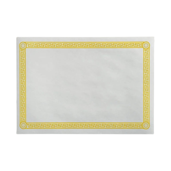 10" x 14" Greek Key Gold Placemat [1000 Pack]