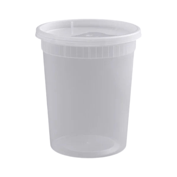 Elite 32 oz Microwavable Deli Containers with Lids [240/Case]