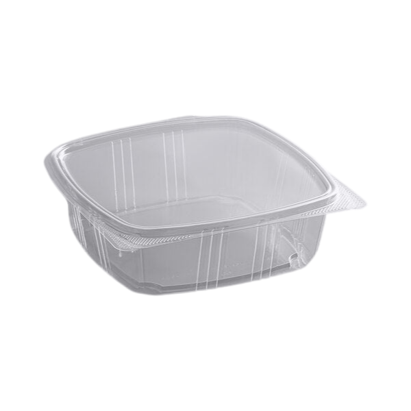 48 oz RPET Hinged Deli Container [200/Case]