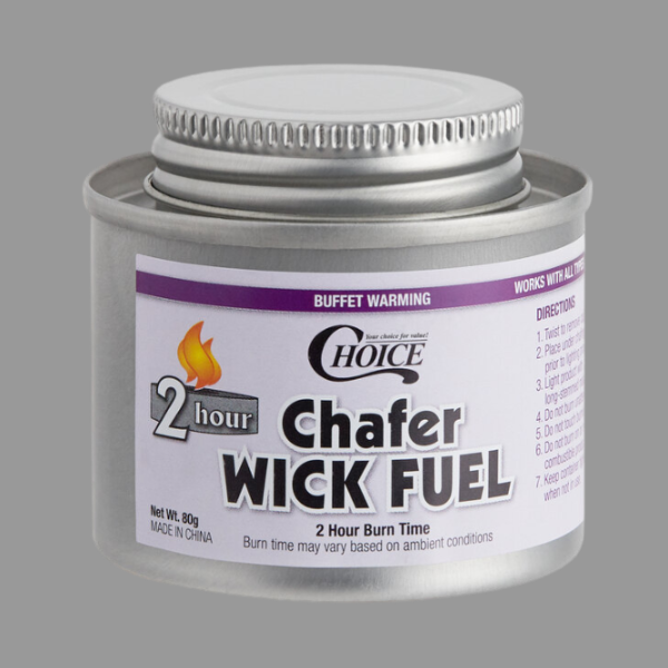 Chafing Fuel 2 Hrs with Safety Twist Cap [12 Pack]